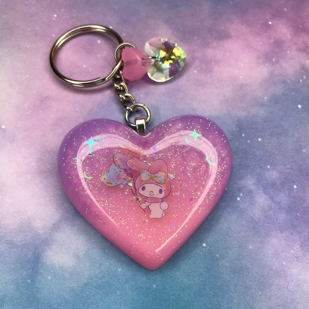 My Melody Heart Keychain